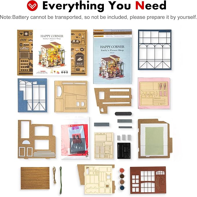 ROBOTIME DIY Dollhouse Kit Mini House - Image 9
