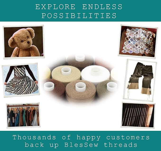 BlesSew Sewing Thread in Brown Color Tones - Image 5