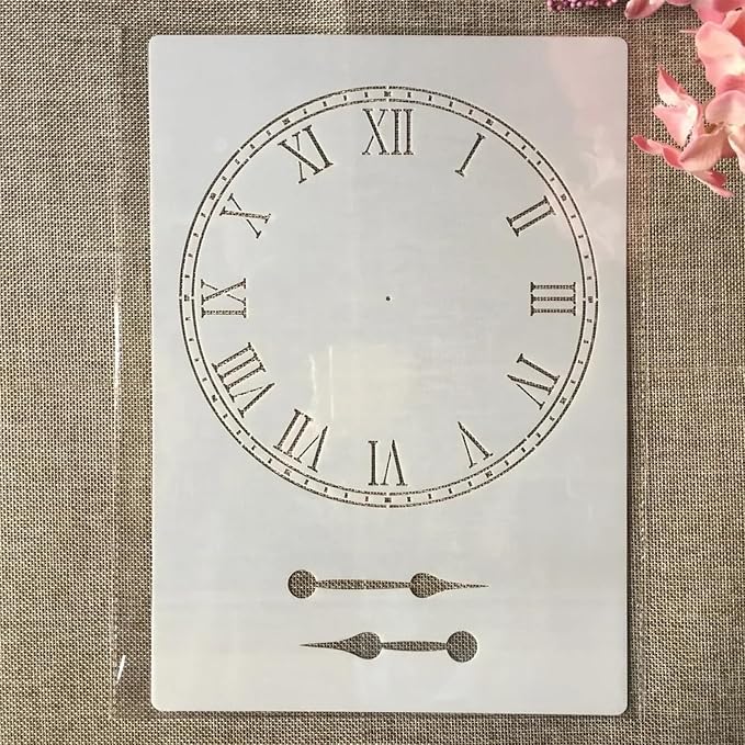 TIAMECH A4 Reusable Rome Clock Dial Stencil - Image 3