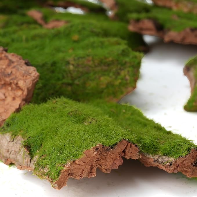 Assorted Artificial Moss Bark, Decorative Mossy Tree Bark - Image 6