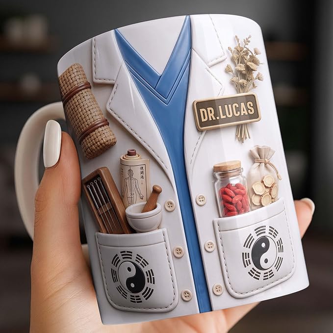 Personalized Traditional Medicine Doctor Mug, Unique Acupuncture Herbal Gift - Image 5