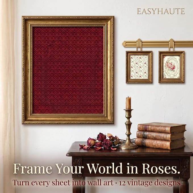 Scrapbook Paper & Scrapbooking Supplies, Vintage Red 6x6 Double-Sided Patterned - Image 2