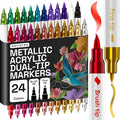 ARTISTRO 24 Metallic Acrylic Paint Markers by ARTISTRO
