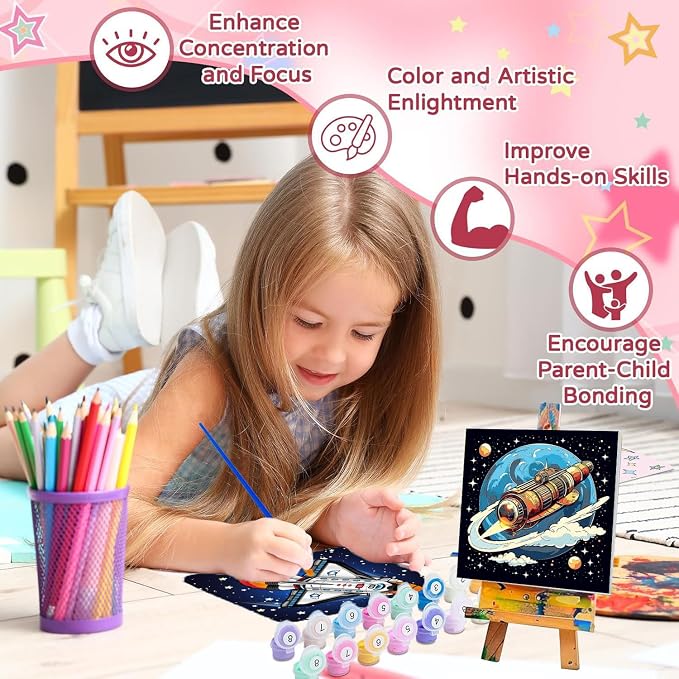 cviokrdu 4 Pack Paint by Numbers Kit - Image 5