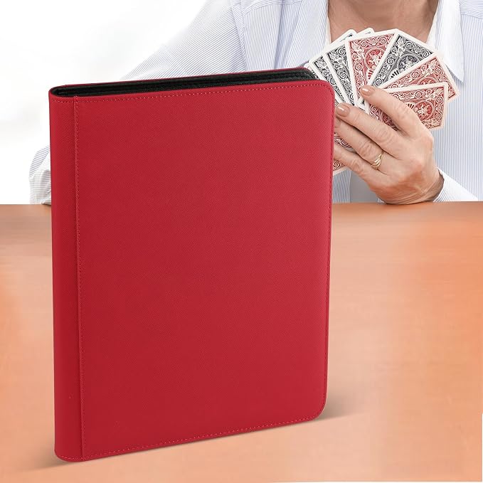 16 Pocket Ringless Side Loading Trading Card Binder, 1024 Cards PU Fixed Page - Image 7