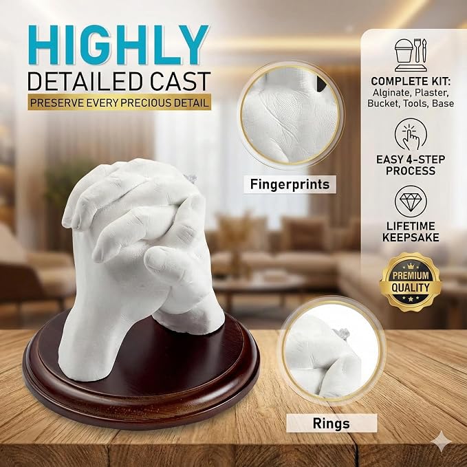 Hula Home Hand Casting Kit for Couples or Family - Image 2