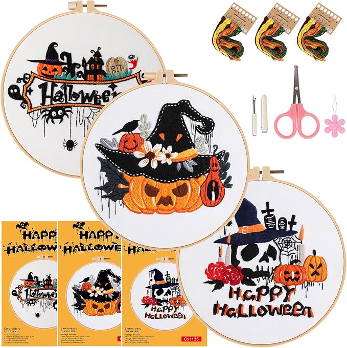 COCOMOX Halloween Embroidery kit by COCOMOX