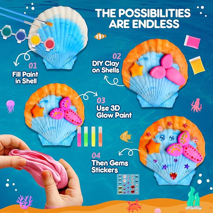 EPUMP Sea Shell Painting Kit for Kids - Image 3