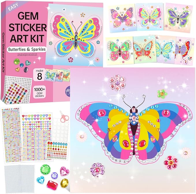 Gem Art Sticker Kit, Diamond Art Sticker Crafts by Fortand