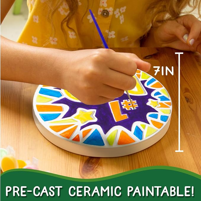 Creative Roots Paint Your Own #1 Dad Stepping Stone, Paintable Ceramic 7 in. - Image 3