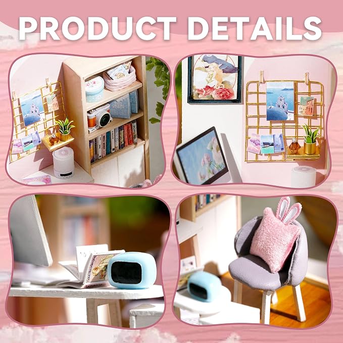Flever Dollhouse Miniature DIY House Kit Creative Room - Image 4