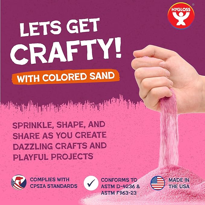 Hygloss Colored Sand for Crafts - 25 lb - Image 2