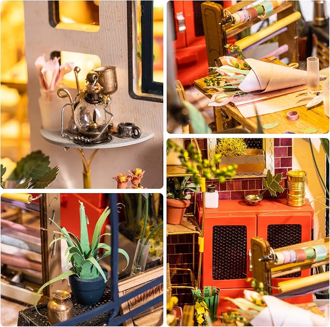 ROBOTIME DIY Dollhouse Kit Mini House - Image 4