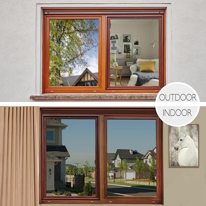 HIDBEA One Way Privacy Window Film, Daytime Mirror Reflective Heat Control UV - Image 5