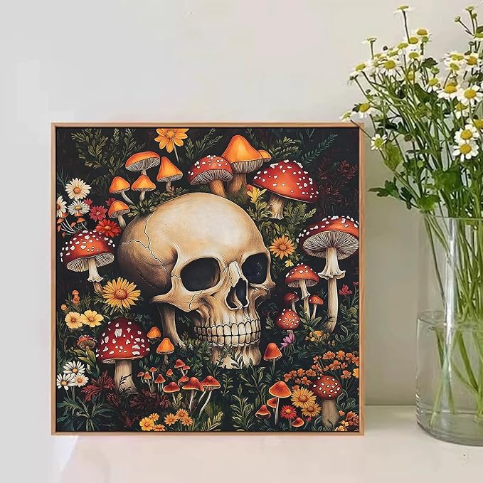 Paint by Numbers for Adult, Skull Paint by Numbers Kit for Adults Beginners - Image 2