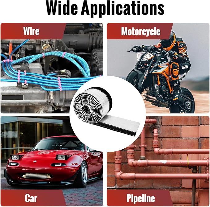 Wire Heat Shield Wrap for Car Hose Lines, - Image 6