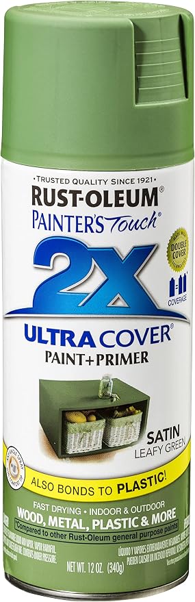 Rust-Oleum Painter's Touch 2X Ultra Cover Spray Paint, Satin Leafy Green | by Rust-Oleum