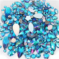 Mixed 1400pcs AB Colour Gems Jewels Flatback Rhinestones, Face Art Gem Jewel by Unknown