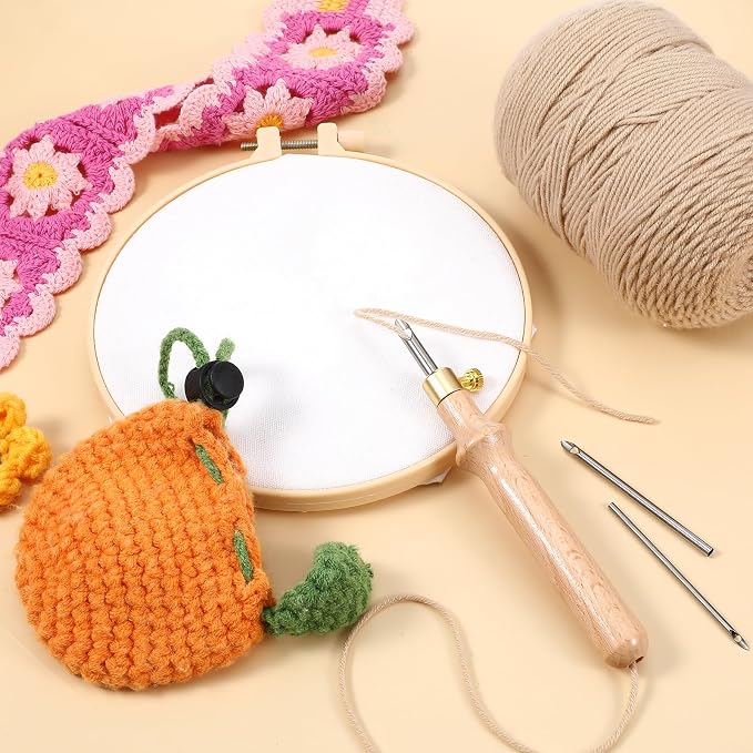 5Pcs Punch Needle Tool Adjustable Embroidery Needle Tool Kit - Image 7