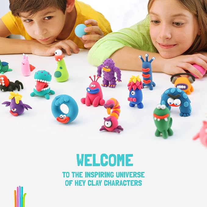 HEY CLAY Set - Colorful Modeling Air Dry Clay Kit - Image 9