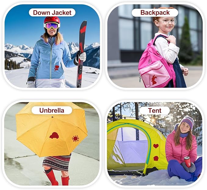 8PCS 7.8x3.9 inch Nylon Repair Patch Self-Adhesive Fabric Patch Down Jacket Repair Patches for Puffer Jackets Tenacious Tape Polyester Waterproof Lightweight Tent Repair Patch Kits for Clothes Bag