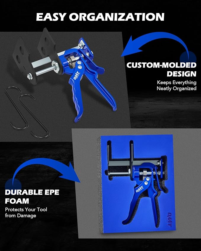 Orion Motor Tech Caliper Piston Compressor Tool, Heavy Duty Brake Caliper Compression Tool for Single Dual Quad Piston Brake Pad Replacement, Disc Brake Piston Compressor Tool for Most Cars & Trucks
