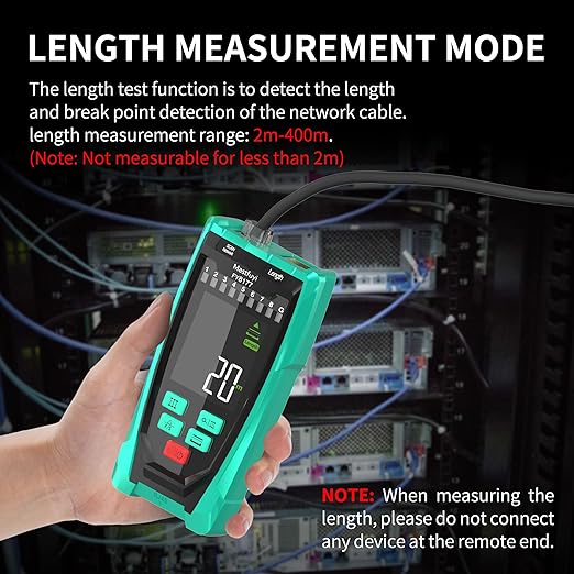 Network Cable Tester, Shielded Line Finder, Rechargeable Cable Tracer with Probe Tone, Multi-Function Wire Tracer, Ethernet LAN Network Cat5/6/7 Cable Maintenance Organizer, Telephone Line