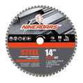 14 Inch 66-Teeth Metal Chop Saw Blade, Industrial Grade, Cermet Tipped Carbide, Dry Cut Ferrous Metal for Chop Saw, Table Saw
