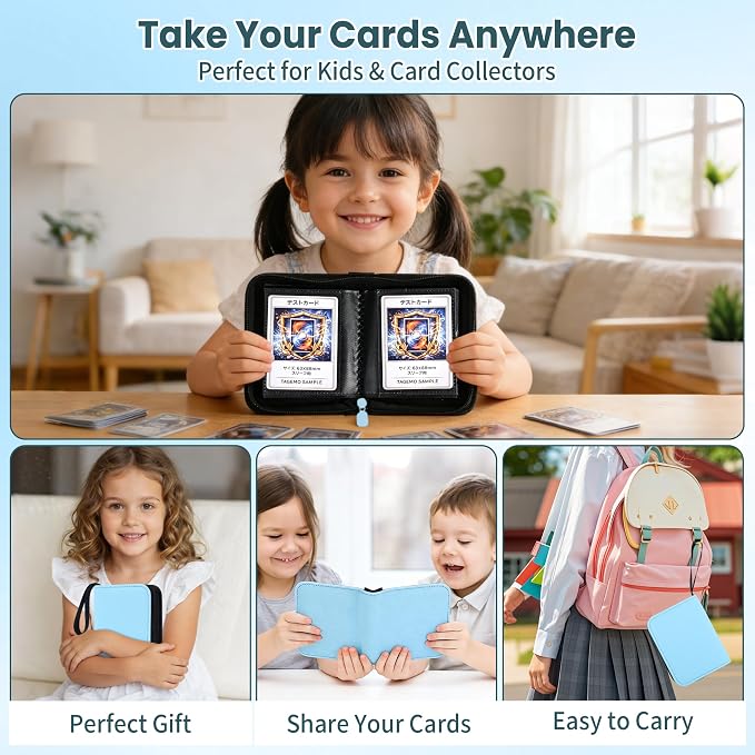 Mini Trading Card Binder Album, 1 Pocket Card Binder - Image 7