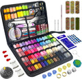 305Pcs Sewing Kit for Adults, 56Color Thread Spools, Portable Needle and Thread by Pmbqifay
