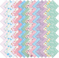 84 Pcs Floral Charm Packs for Quiltings, Cotton Quilting Fabric Bundles by Unknown