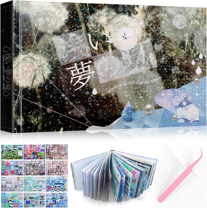 Tmtains 75 Sheets Japanese Sticker Book by Tmtains