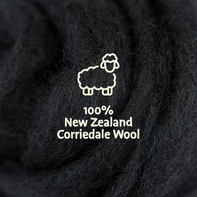 Woolbuddy Core Wool 8oz for Needle Felting, Handmade Wool Roving for Needle - Image 4