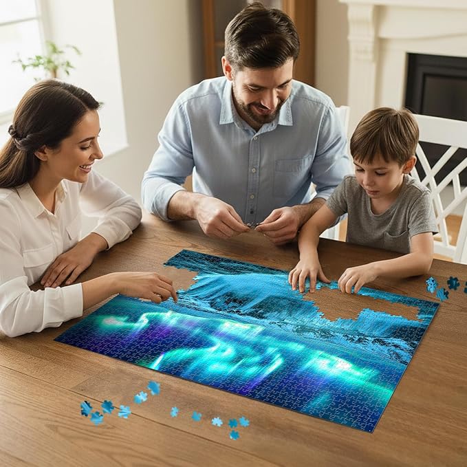 Aurora Waterfall Puzzles for Adults 1000 Pieces, Impossible Hard Challenging - Image 6