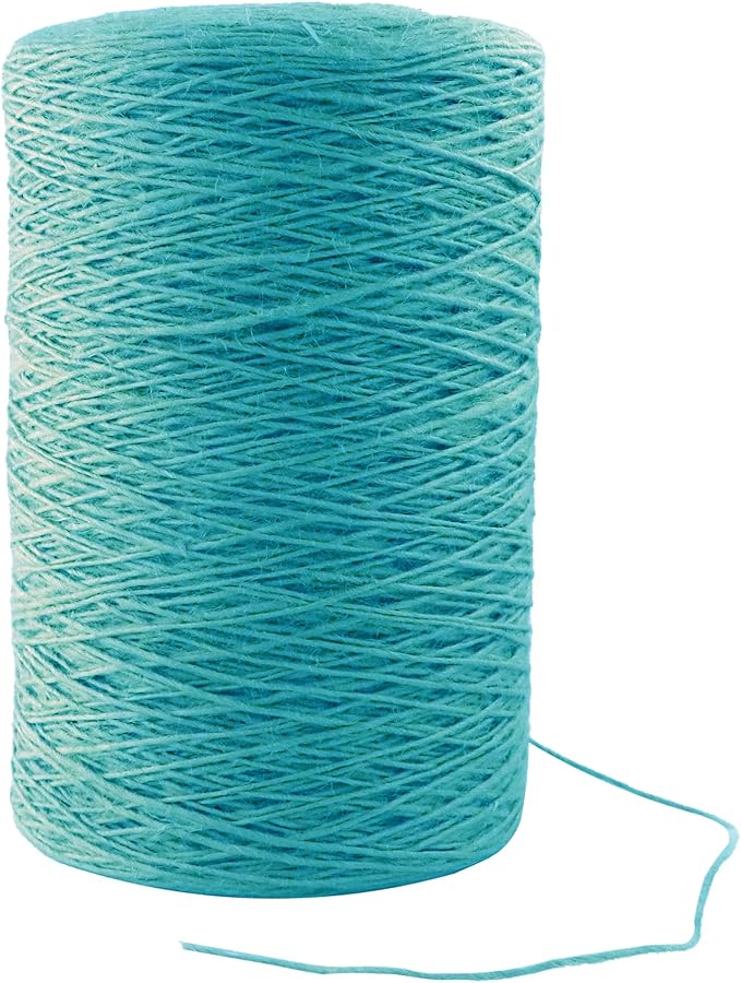 1mm x 3000 Feet Blue Jute Rope, Twine for Gardening Tomato Climbing Plant Tie Floristry Crafts Gift Wrapping Packing Decor