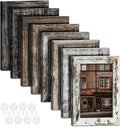 4x6 Picture Frames Set of 8, Vintage Rustic Farmhouse Industrial Style Photo by Unknown
