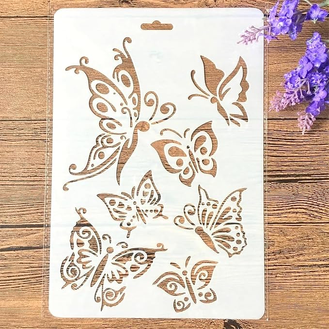 TIAMECH A4 Reusable Butterfly Stencil by TIAMECH