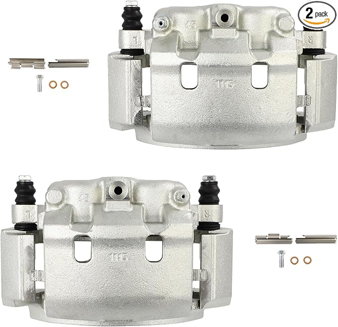 cciyu Rear Left & Right Brake Calipers Assembly w/Bracket 18B4749 18B4748 For Ford 1999-2007