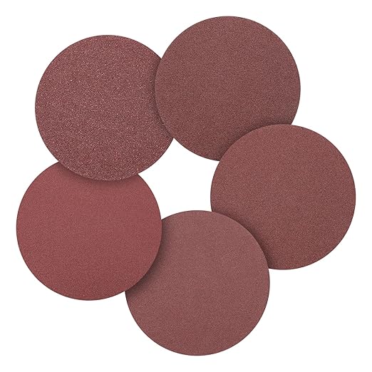 50 Pcs 5 Inch Sanding Disc 40/60/80/100/120 Grit Round Hook and Loop Sandpaper for Random Orbital Sander Automotive Car