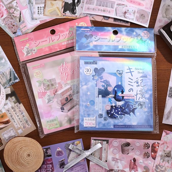 Girl's Japanese Retro Sticker Book, Nostalgic Theme - Image 3