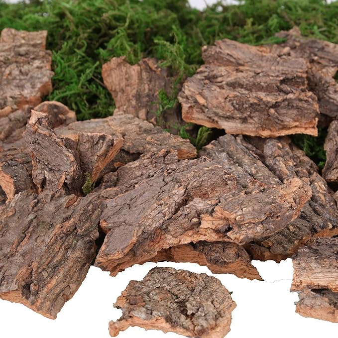 BYHER Fake Moss for Crafts, Tree Bark for Crafts, Floral Arrangements - Image 6