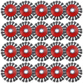 20 Pack 4 Inch Wire Wheels for Angle Grinder, Wire Brush for 4 1/2 Angle Grinder, Twist Knotted Carbon Steel Wire Wheel with 5/8" Thread Arbor for Removing Rust