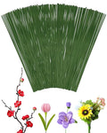 100 PCS 18 Gauge Green Floral Wire Stems by FIVEIZERO