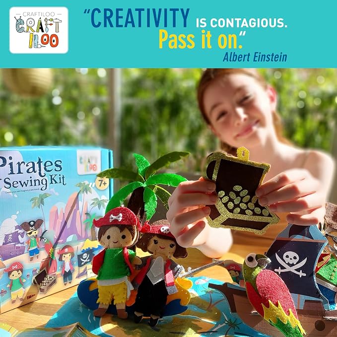 Pirates Pre-Cut Fun Kids Sewing Kit - Image 2