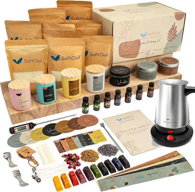 SoftOwl Premium Soy Candle Making Kit by SoftOwl