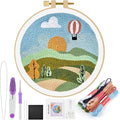 ERKOON Punch Needle Kit Adults Beginners, DIY Easy Landscapes Embroidery Set by ERKOON