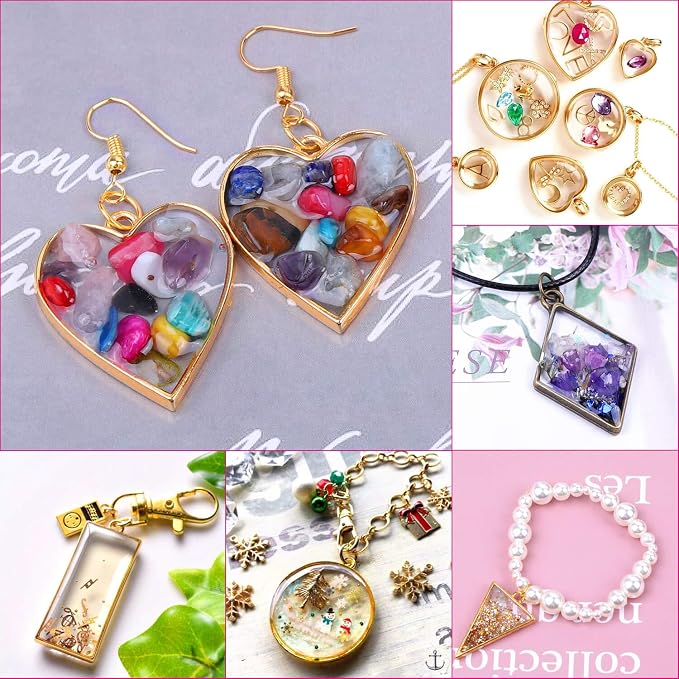 Shynek 60Pcs Hollow Frame Pendants - Image 6
