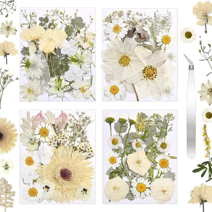 Dried Flowers for Resin | Vacuum Packed DIY Pressed Flowers for Epoxy, Nail by CONVELIFE