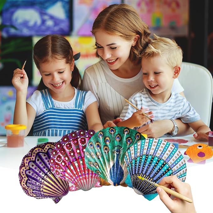 10PCS Large Natural Scallop Shells, DIY Painting, Baking and Beach Wedding - Image 4