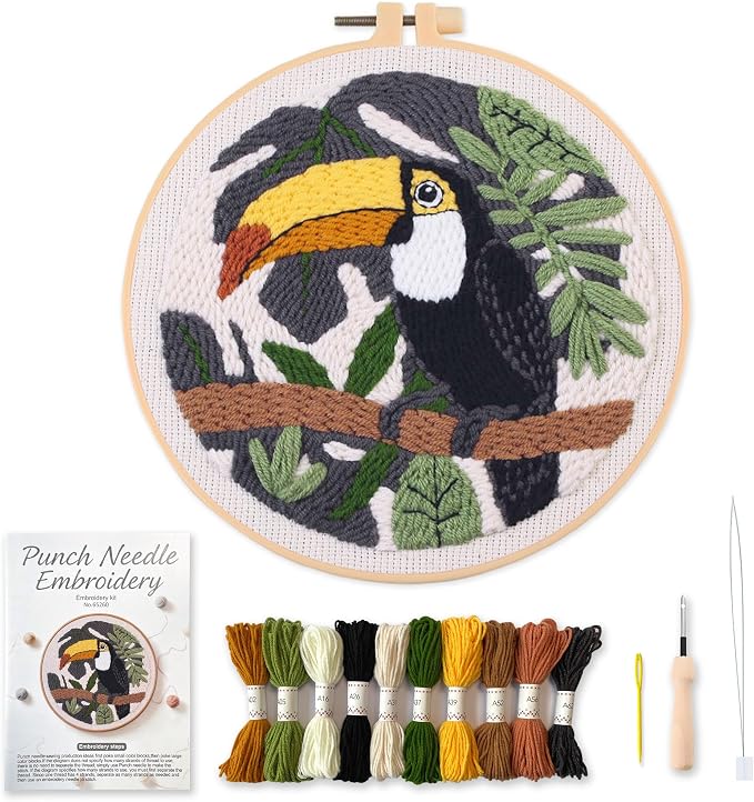 Myfelicity Punch Needle Embroidery Kit, Beginner Craft Set by Myfelicityembroiderykit